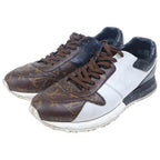 Louis Vuitton Run Away Monogram Low Cut Sneakers Brown White — view 2