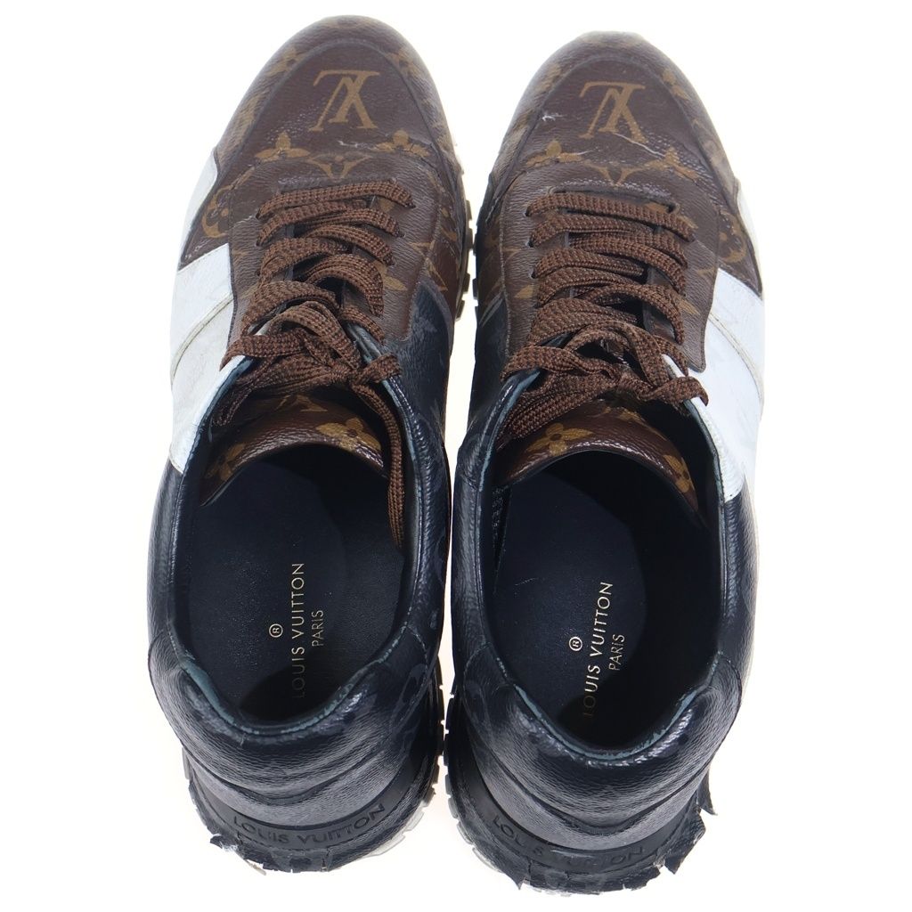 Louis Vuitton Run Away Monogram Low Cut Sneakers Brown White — view 4