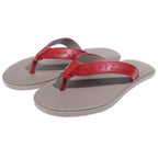 Bottega Veneta Plage Calf Leather Flip Flops Sandals Red Brown — view 2