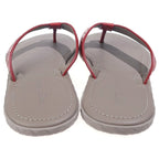 Bottega Veneta Plage Calf Leather Flip Flops Sandals Red Brown — view 3