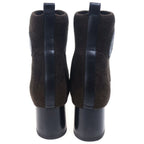 Hermes Volvert Exlibris Knit Short Boots Brown — view 3