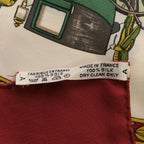 Hermes Carre 90 la Promenade de Longchamps Walk to Long Chien Silk Scarf — view 4