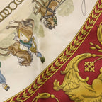 Hermes Carre 90 la Promenade de Longchamps Walk to Long Chien Silk Scarf — view 2