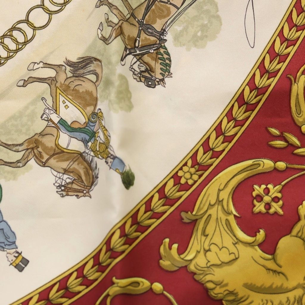 Hermes Carre 90 la Promenade de Longchamps Walk to Long Chien Silk Scarf — view 2