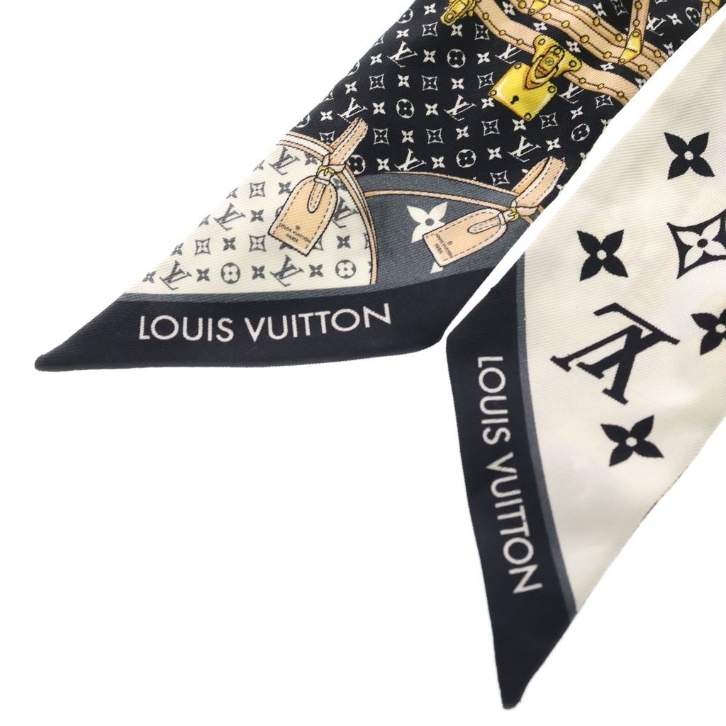 Louis Vuitton Bandeau BB Let's Go Silk Scarf Black Noir — view 5