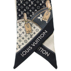 Louis Vuitton Bandeau BB Let's Go Silk Scarf Black Noir — view 3