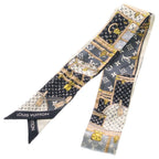 Louis Vuitton Bandeau BB Let's Go Silk Scarf Black Noir