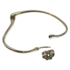 Tiffany & Co Open Heart Hoop Earrings Silver — view 5