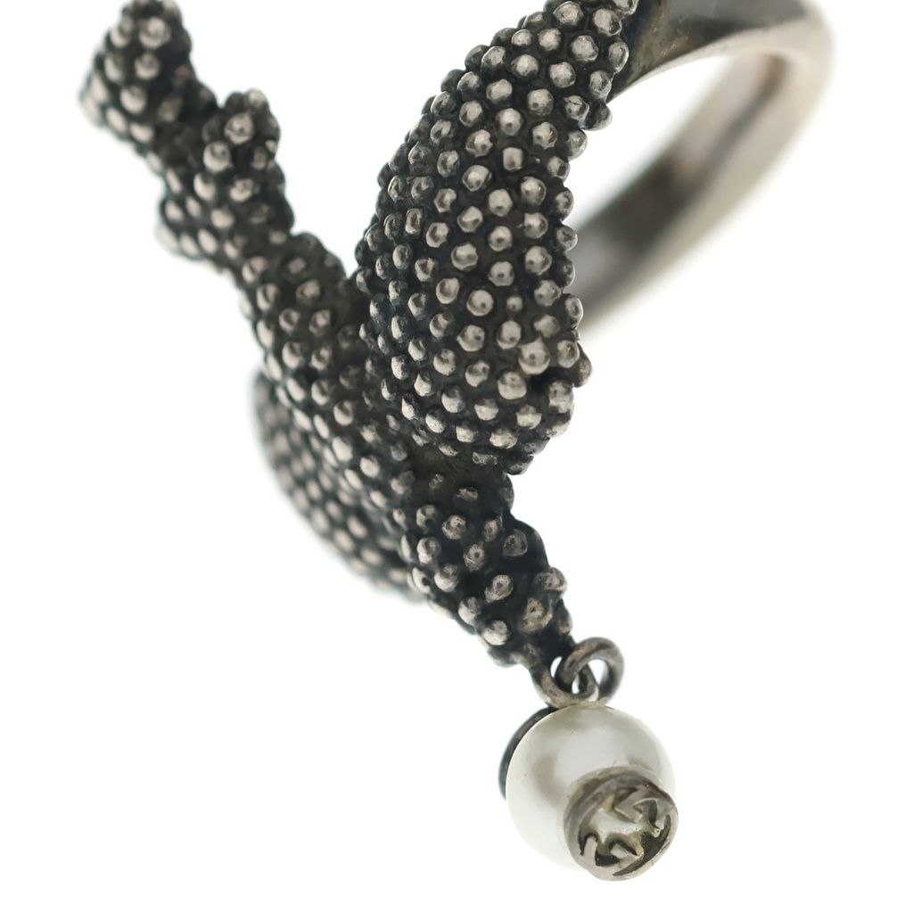 Gucci Eagle Pearl Ring Silver — view 5
