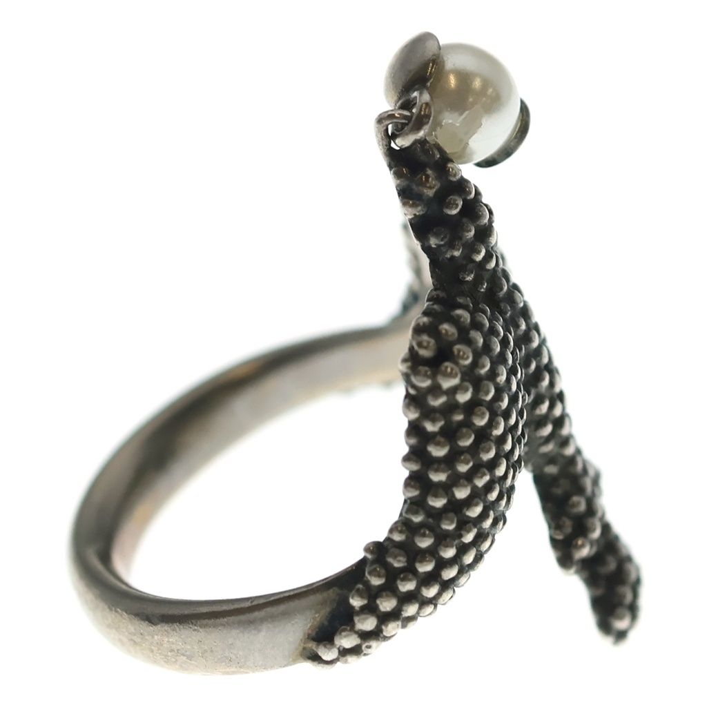 Gucci Eagle Pearl Ring Silver — view 3