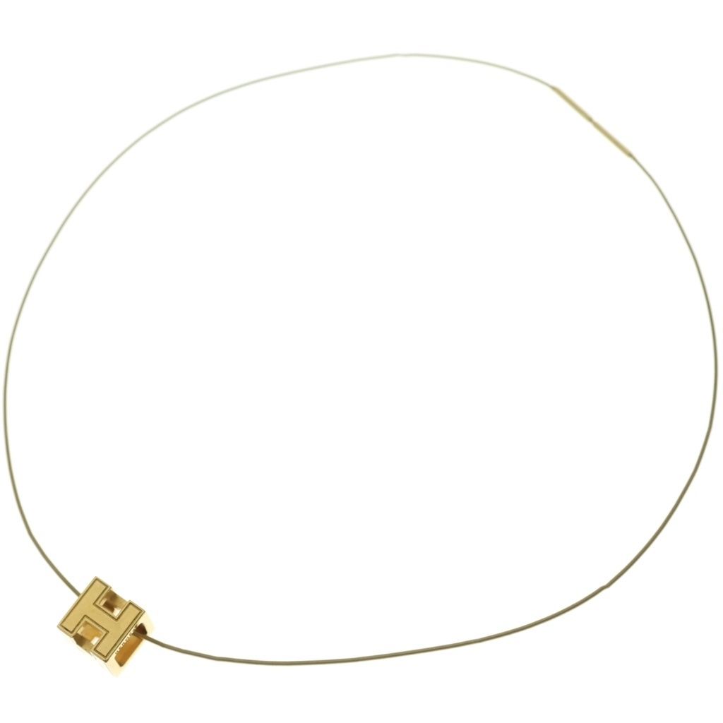 Hermes Cage de Ash Cube Necklace Choker Gold — view 2