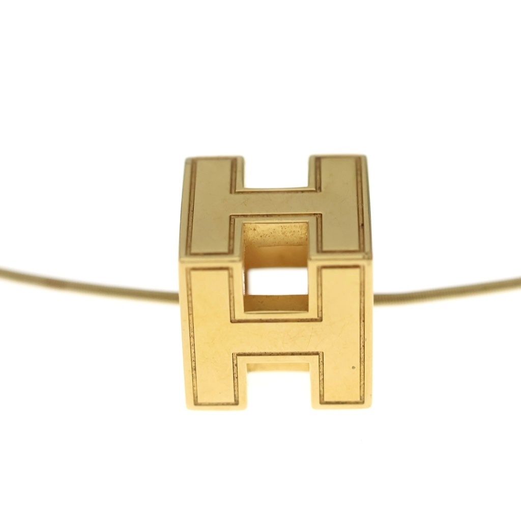 Hermes Cage de Ash Cube Necklace Choker Gold — view 3