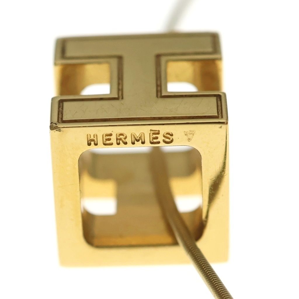 Hermes Cage de Ash Cube Necklace Choker Gold — view 5