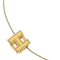 Hermes Cage de Ash Cube Necklace Choker Gold