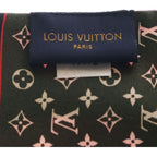 Louis Vuitton Bandeau Planet Silk Scarf Pink Khaki — view 4