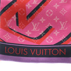 Louis Vuitton Bandeau Planet Silk Scarf Pink Khaki — view 3