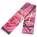 Louis Vuitton Bandeau Planet Silk Scarf Pink Khaki
