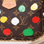 Louis Vuitton Yayoi Kusama Multi Pochette Accessoires Monogram Canvas Multicolor — view 8