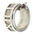 Tiffany & Co Atras Hoop Earrings Silver