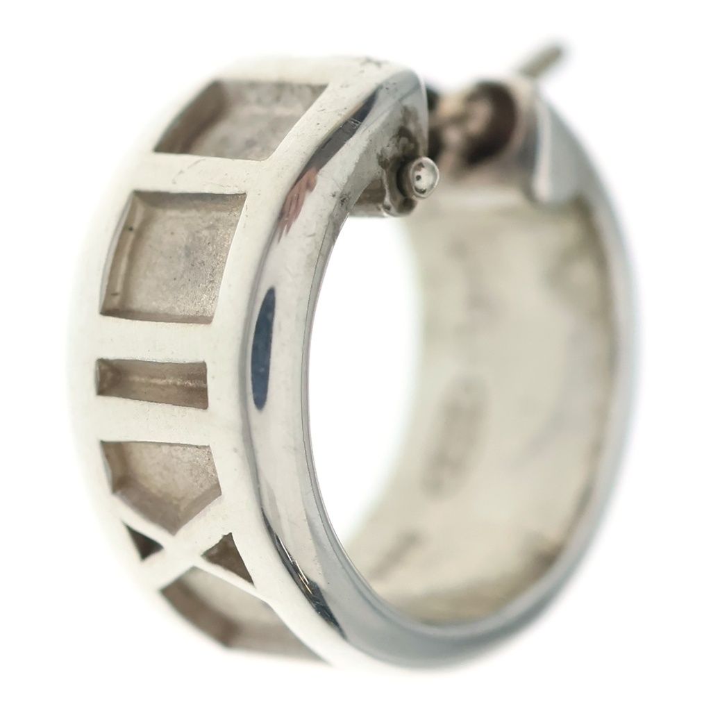 Tiffany & Co Atras Hoop Earrings Silver