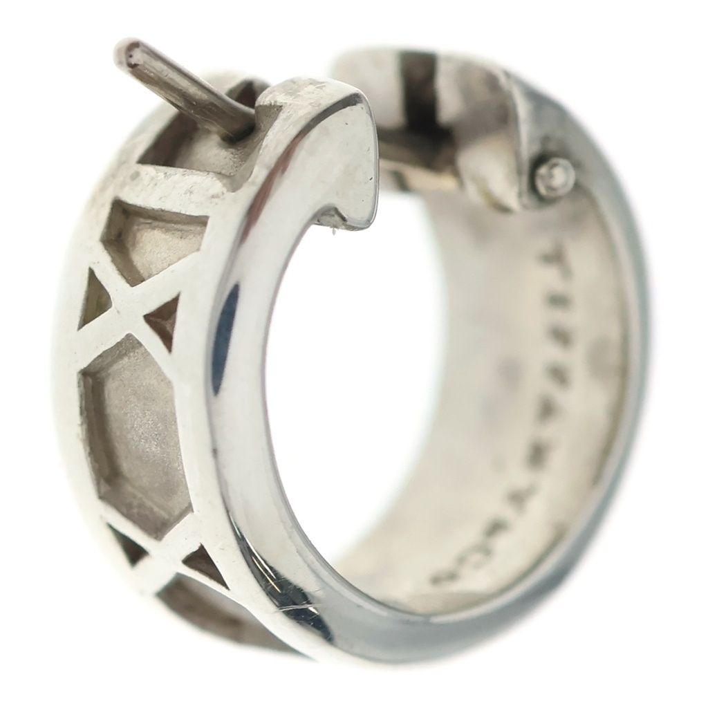 Tiffany & Co Atras Hoop Earrings Silver — view 2