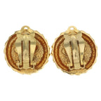 Chanel Vintage Faux Pearl Earrings Gold White — view 2