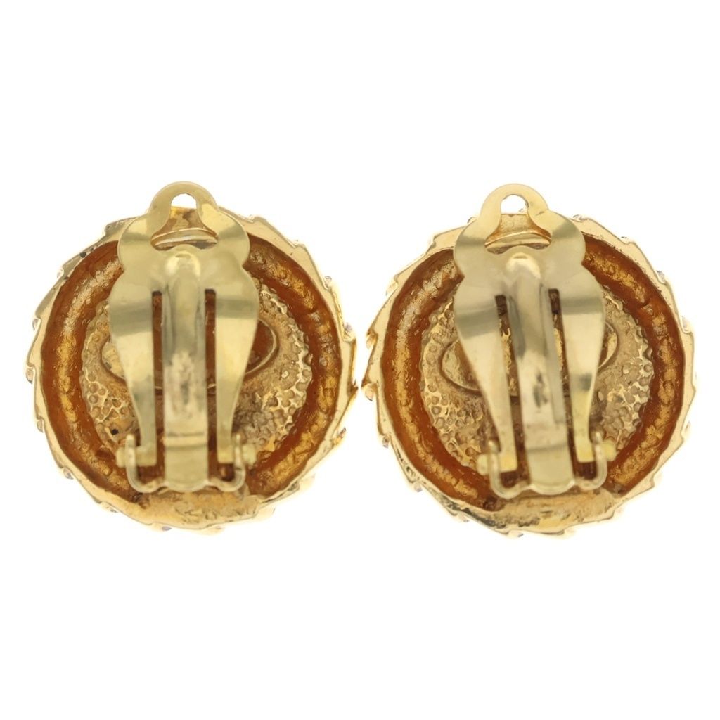 Chanel Vintage Faux Pearl Earrings Gold White — view 2