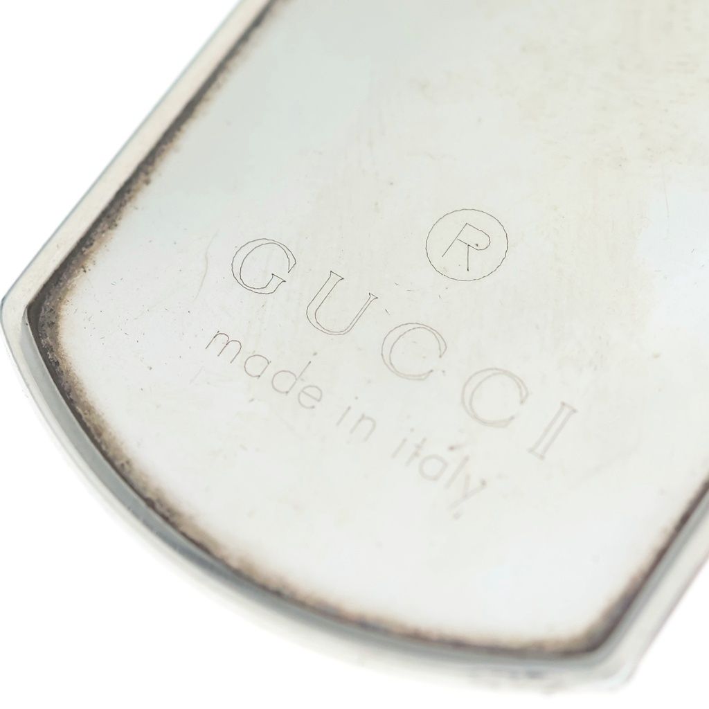 Gucci Dog Tag Ball Chain ID Necklace Silver — view 5
