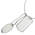 Gucci Dog Tag Ball Chain ID Necklace Silver