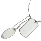 Gucci Dog Tag Ball Chain ID Necklace Silver