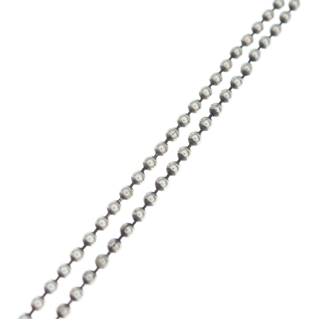 Gucci Dog Tag Ball Chain ID Necklace Silver — view 4