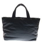 Saint Laurent Paris Wide Puffer Nappa Leather Logo Tote Black — view 2
