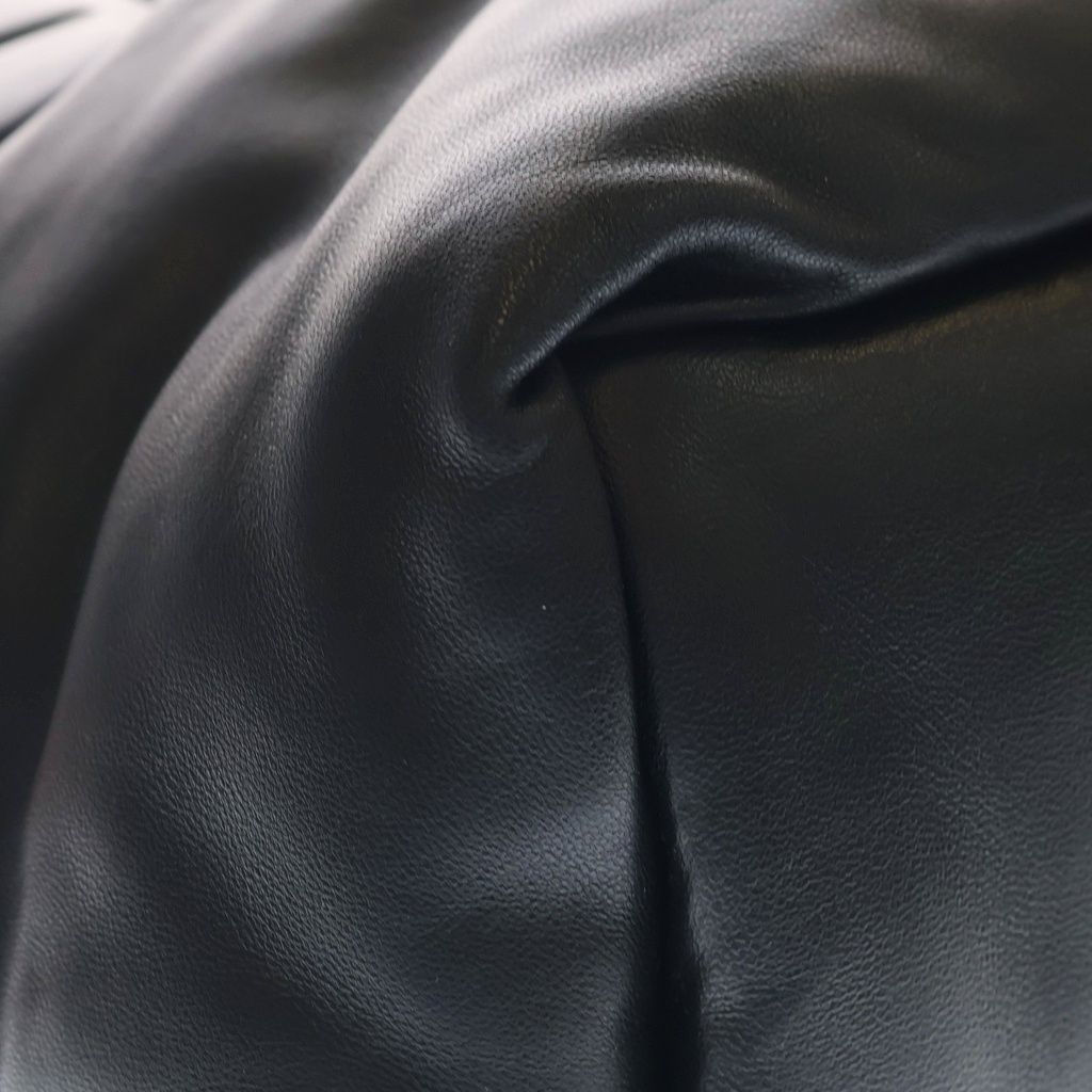 Saint Laurent Paris Wide Puffer Nappa Leather Logo Tote Black — view 6