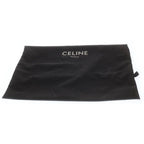 Celine Logo Embroidery Plaid Wool Backpack Red Black — view 7