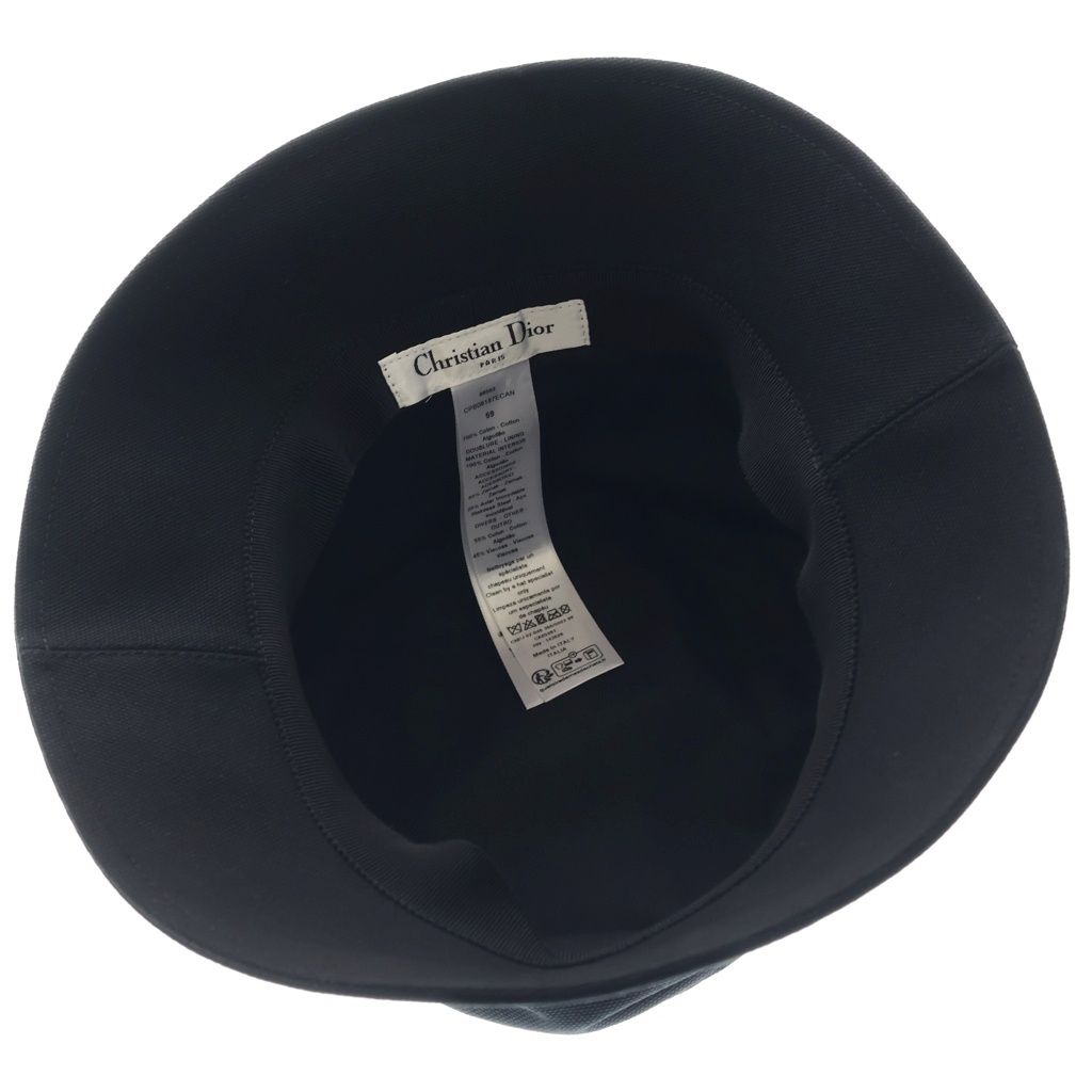 Dior Small Brim Bucket Hat Star Mark Black 59 — view 5