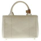 Prada Jardinier Linen Blend Mini 2-Way Shoulder Bag Natural — view 2