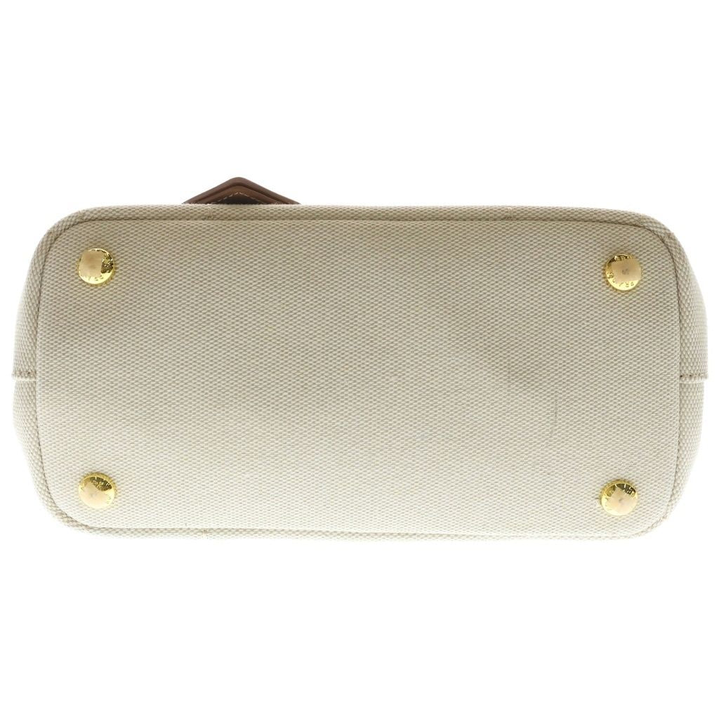 Prada Jardinier Linen Blend Mini 2-Way Shoulder Bag Natural — view 4