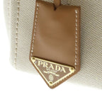 Prada Jardinier Linen Blend Mini 2-Way Shoulder Bag Natural — view 6