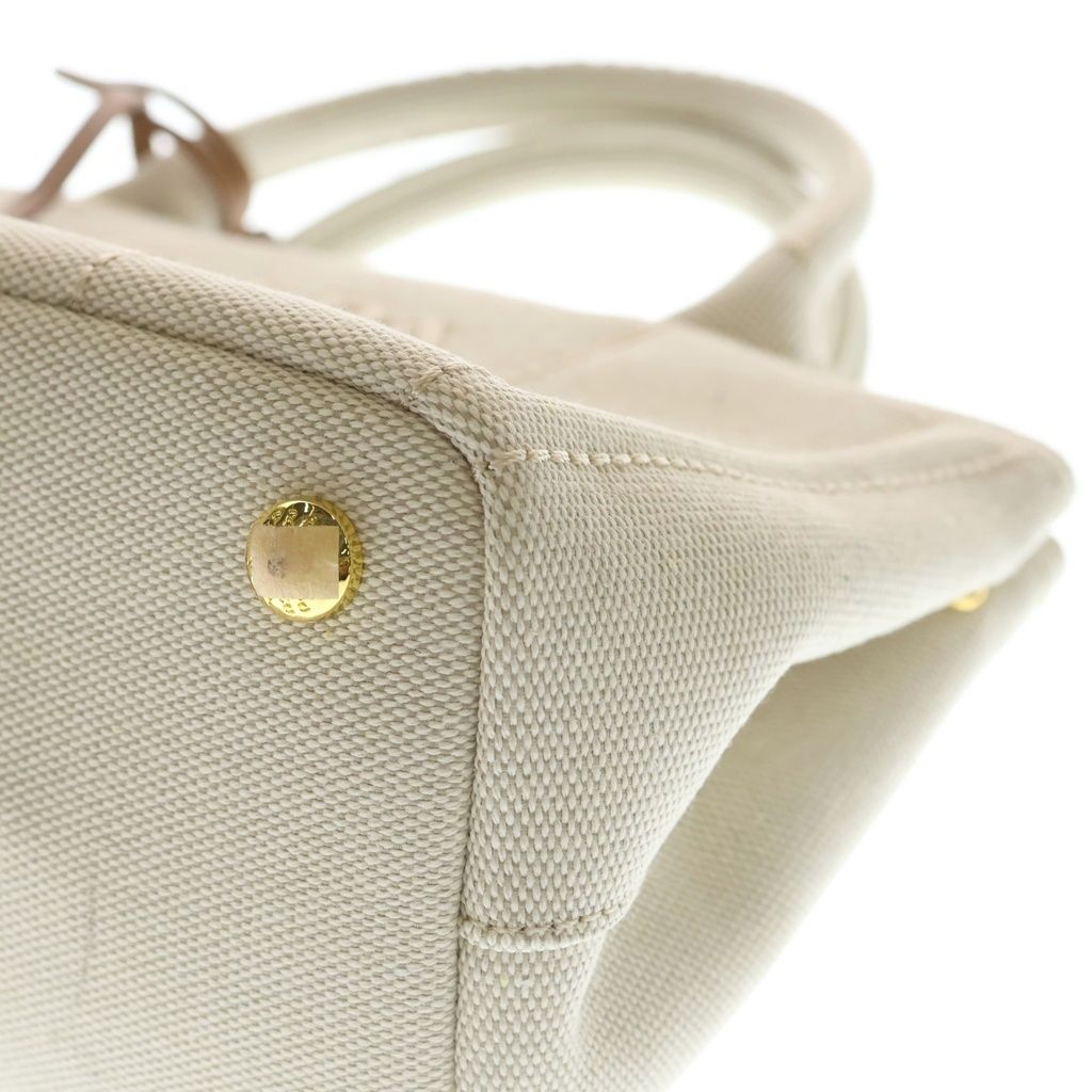 Prada Jardinier Linen Blend Mini 2-Way Shoulder Bag Natural — view 5