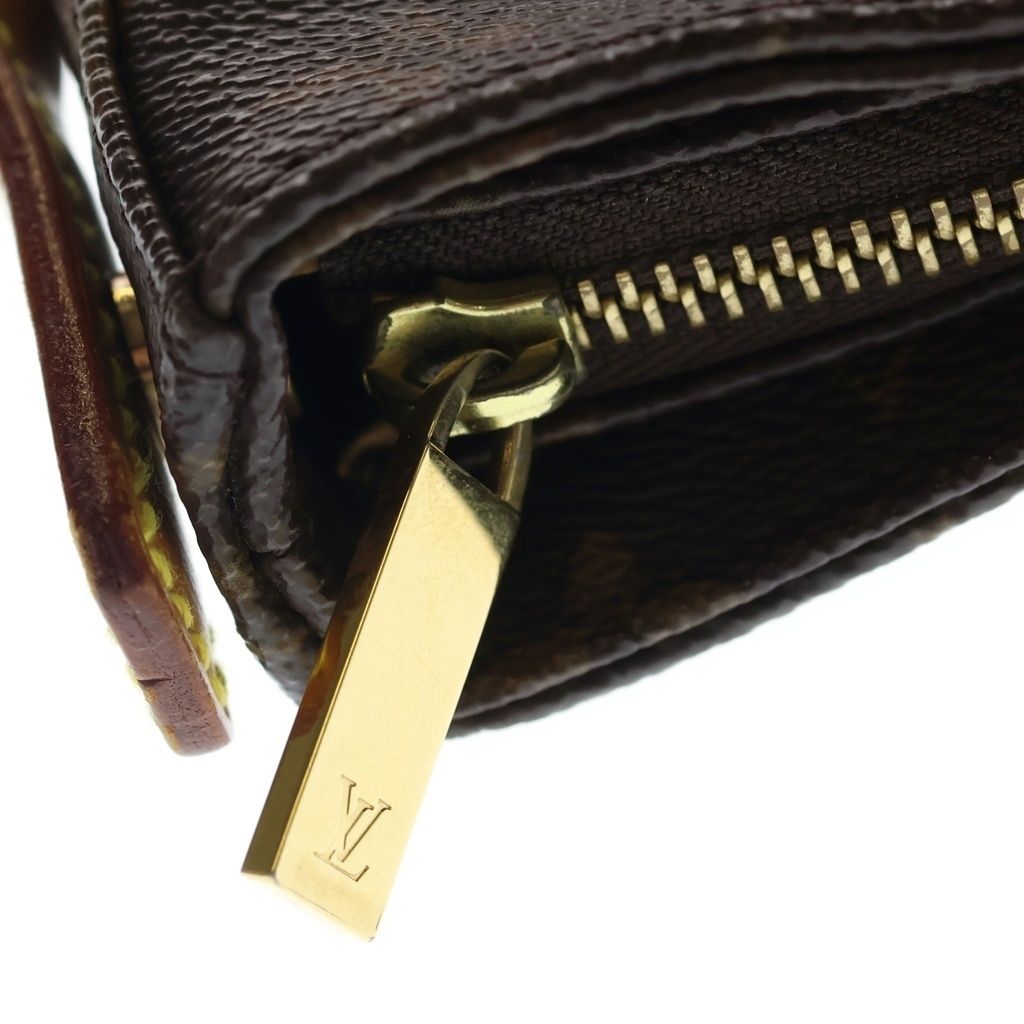 Louis Vuitton Monogram Looping Shoulder Bag Brown Leather Gold — view 7