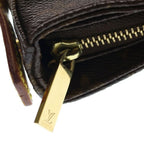Louis Vuitton Monogram Looping Shoulder Bag Brown Leather Gold — view 7