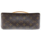 Louis Vuitton Monogram Looping Shoulder Bag Brown Leather Gold — view 4