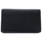 Prada Saffiano Leather Card Case Business Holder Black — view 2