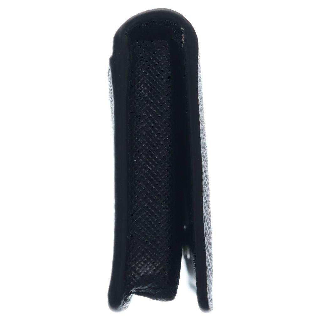 Prada Saffiano Leather Card Case Business Holder Black — view 3
