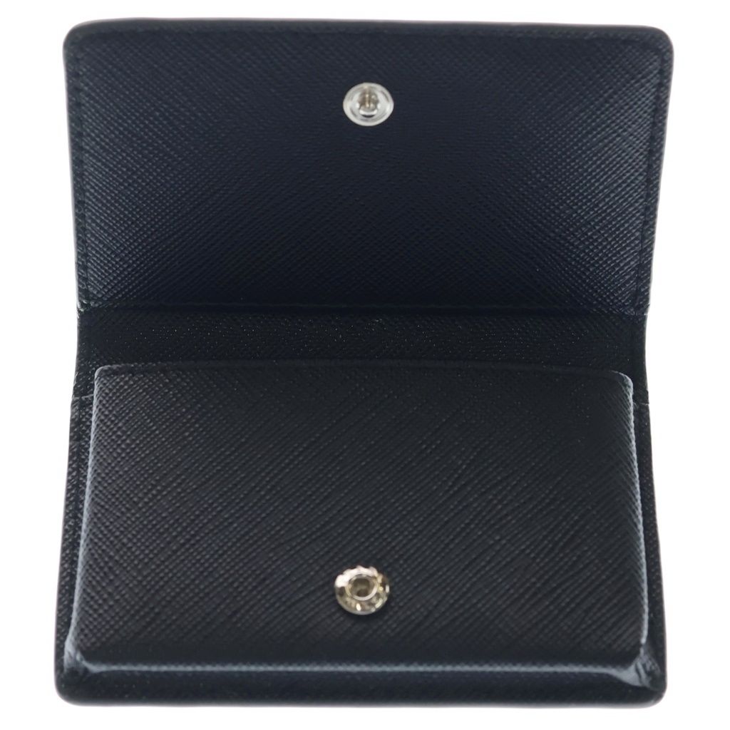 Prada Saffiano Leather Card Case Business Holder Black — view 4