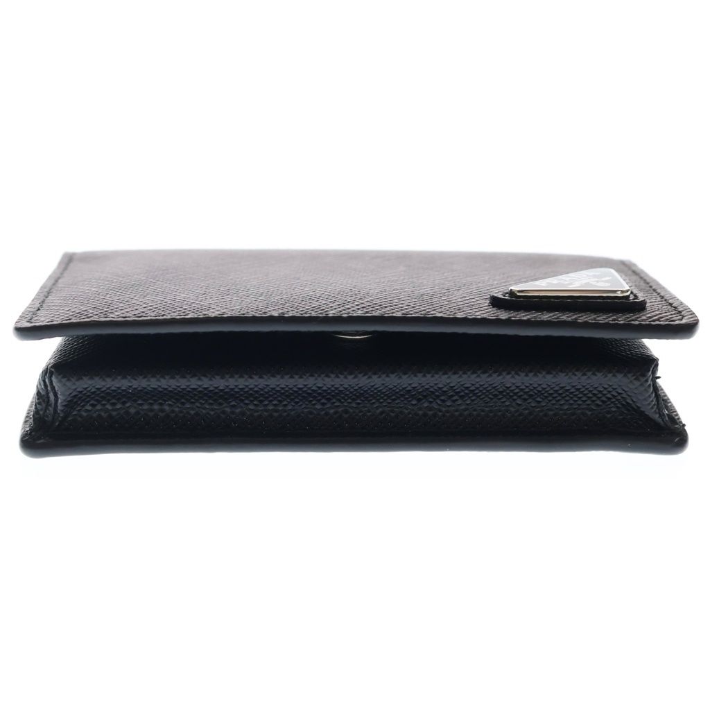 Prada Saffiano Leather Card Case Business Holder Black — view 5