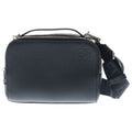 Loewe Anagram Camera Bag Black Leather Silver