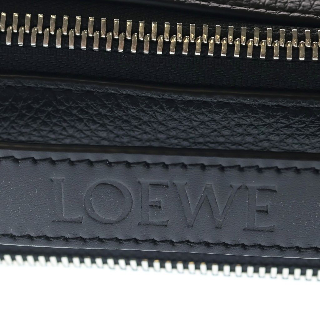 Loewe Anagram Camera Bag Black Leather Silver — view 6