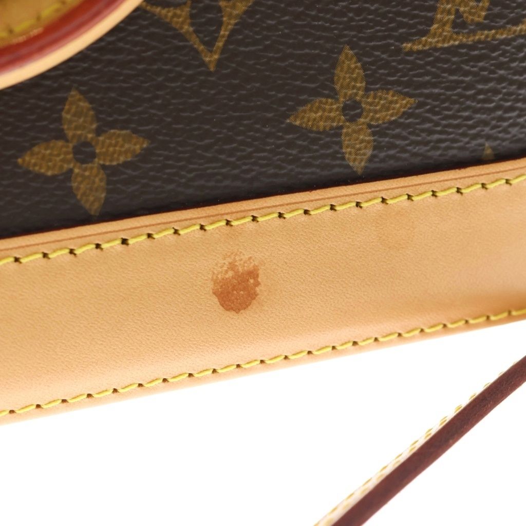 Louis Vuitton Monogram Alma BB 2-Way Shoulder Bag Brown Leather Gold — view 8