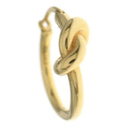 Celine Knot Small Hoop Earrings Gold Plated
